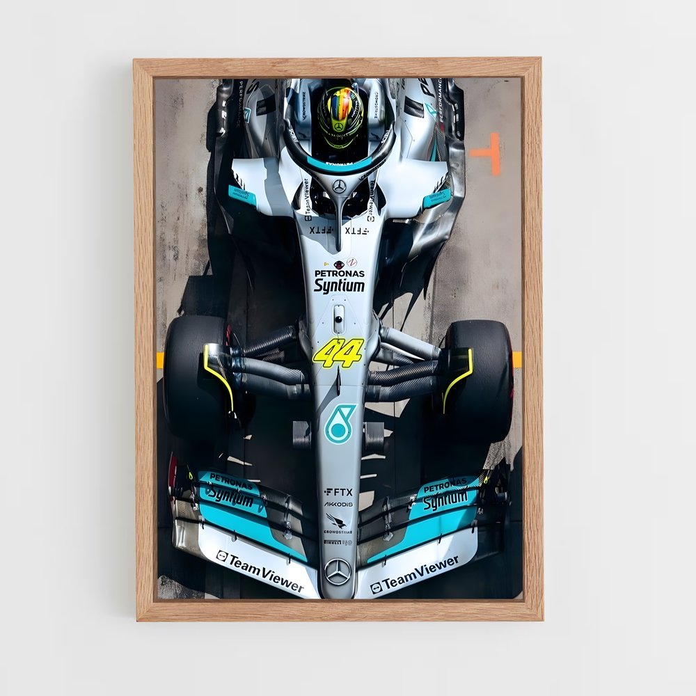 Poster Mercedes Prêt – affiche Voitures de Formule 1 (vue 4)